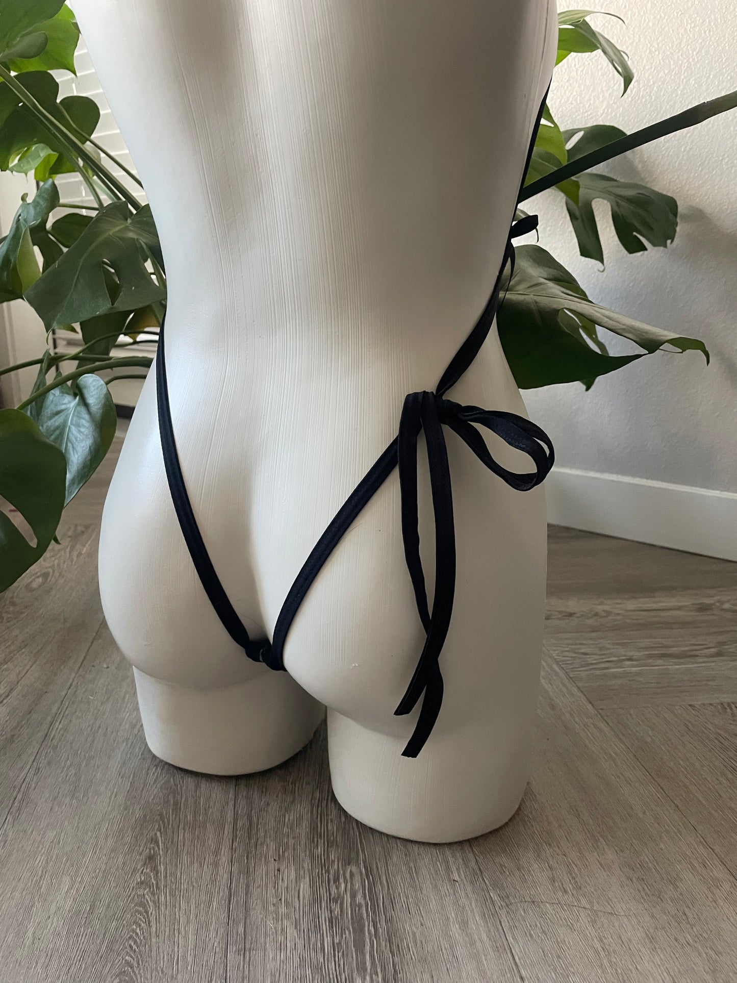 “Midnight Ballerina” Exotic Dancewear Sling Shot Bikini (S)
