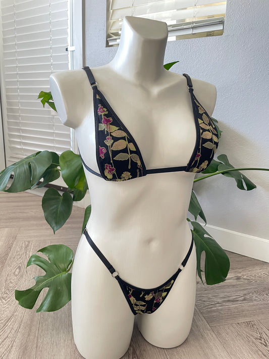 ♲ “Olive & Honey” Micro Bikini Set (S-M)