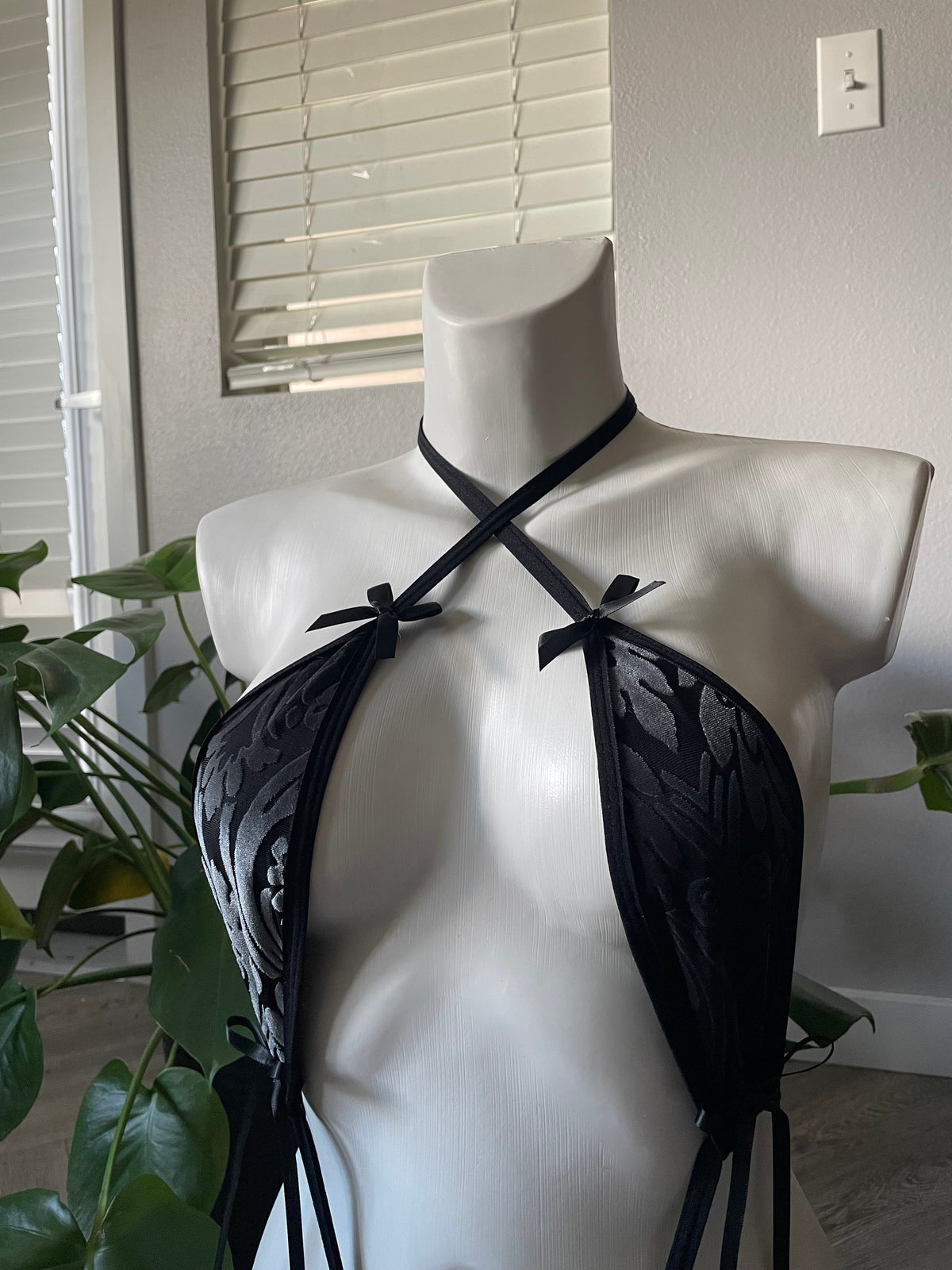 “Midnight Ballerina” Exotic Dancewear Sling Shot Bikini (S)